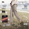 Beneunder Women's Double-Layer Thermal Fleece Straight-Leg Pants