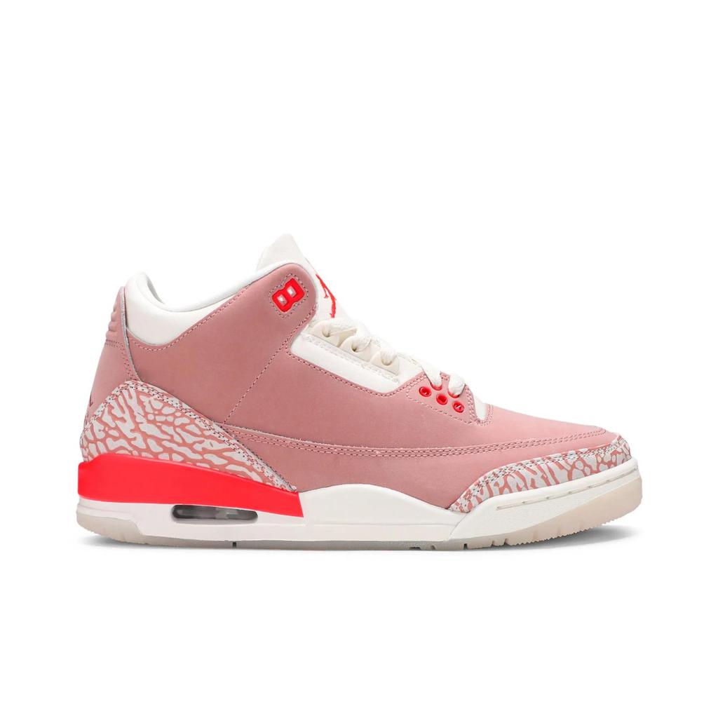 Womens Air Jordan 3 Retro 'Rust Pink' (women's sizes) Sail / Rust Pink / White / Crimson Vintage Basketball Shoes CK9246 600