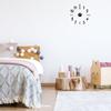Wall Sticker Digital Clock Stickers Wall Clock DIY 3D Decorative Wall Clock for Home Black