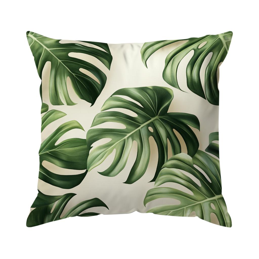 Tropical Leaves In Summer Cushion Covers Pillowcase Fantasy-Inspired Home Decor Sofa Cushion Cover Living Room Bed Car Decor
