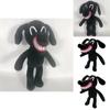 Morbida e Coccolosa Cartone Animato Siren Head Horror Cane Nero Peluche Bambola Regalo di Natale Perfetto