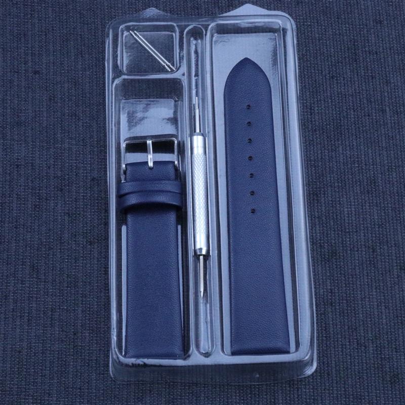 Boxed Waterproof Genuine Leather Watch Strap with Palm Print (Sizes 8-24 Mm)