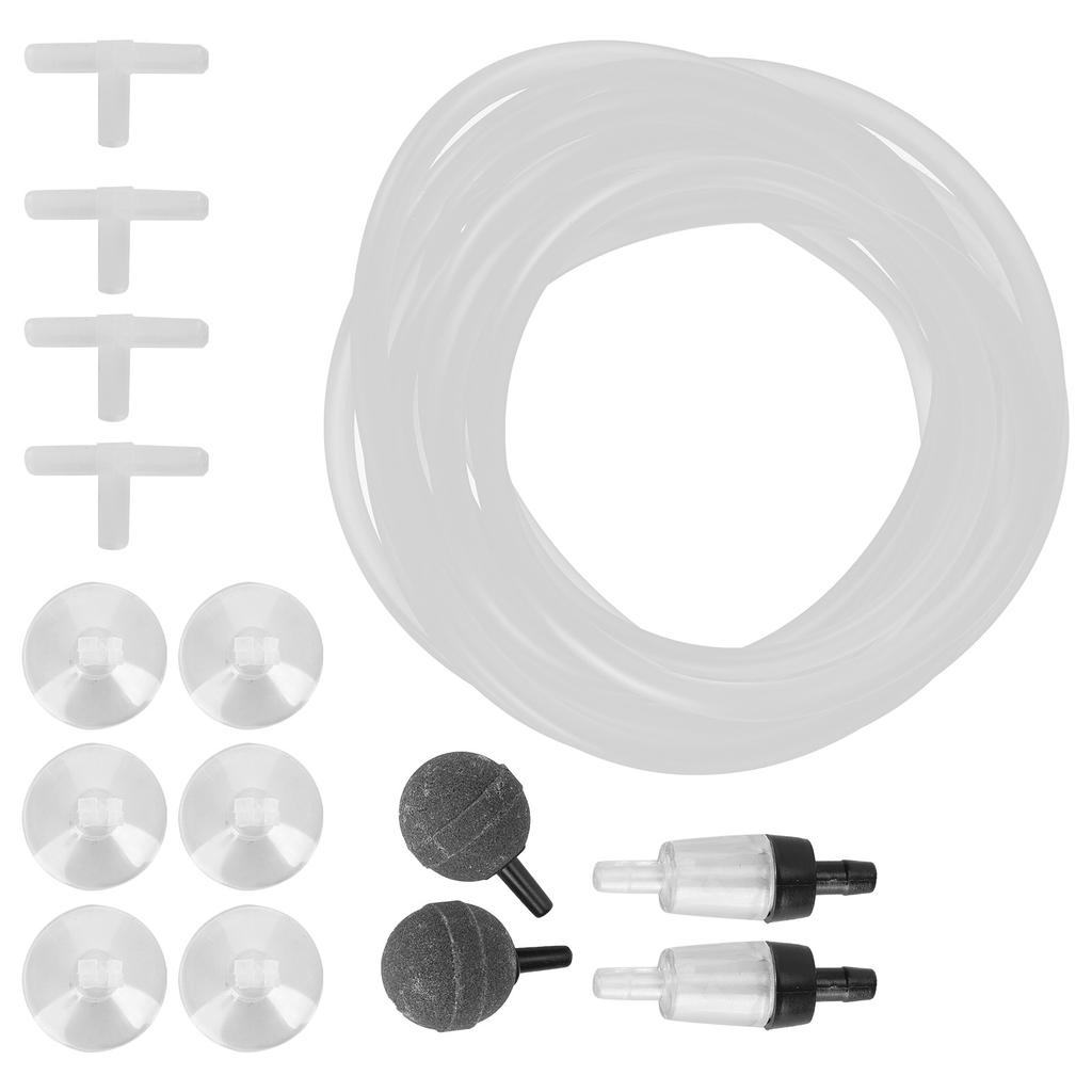 Aquarium Oxygen Tube Check Valve Fish Tank Bubble Stone Set Aquarium Accessories4m / 13.1ft Tube