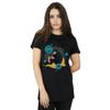 Phantastische Tierwesen Damen/Damen Sitting Niffler Boyfriend-T-Shirt aus Baumwolle
