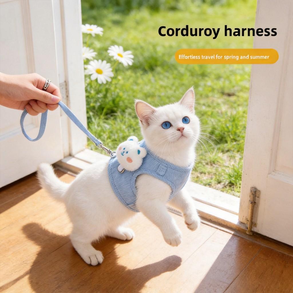 Pet Cat Leash With Escape Preventing Harness For Small Dogs And Cats