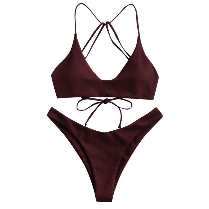 New Swimsuit Female Sexy Bikini Split Swimsuit