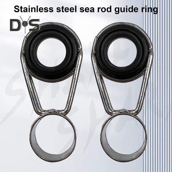 45Pcs/Box Fishing Rod Guide Ring Assorted Sizes Stainless Steel Ceramic Eyelet Replacement Freshwater Saltwater Fishing Pole Tip Repair Kit