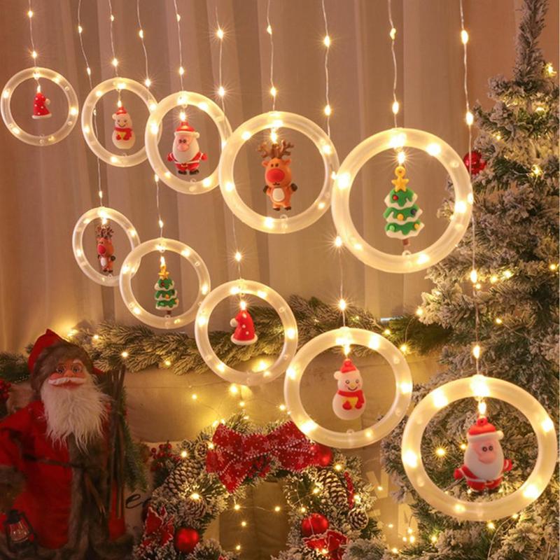 Santa Claus Christmas LED String Lights Garland Decorative Fairy Lamp For party Santa Claus Christmas LED String Lights Garland Decorative Fairy Lamp For party