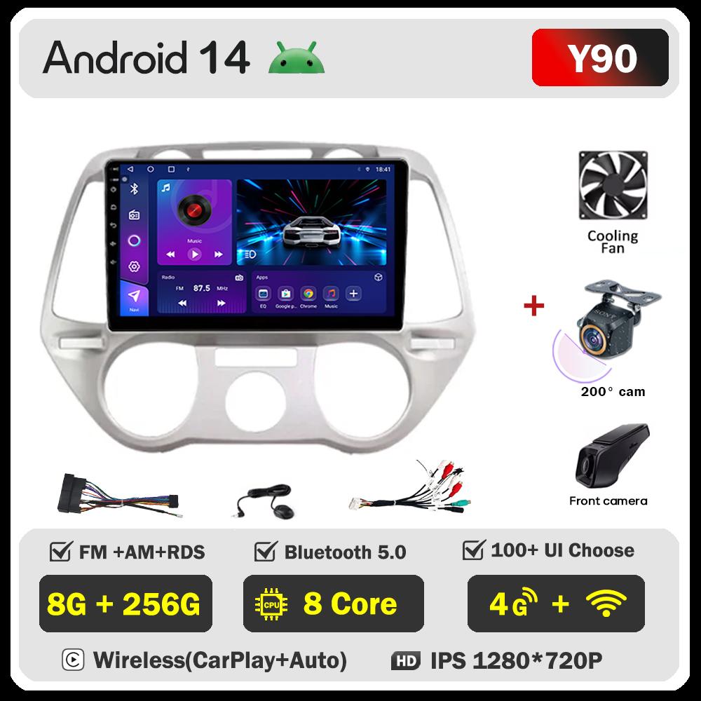 For Hyundai I20 I20 2008 - 2012 Car Radio Player Car Carplay Screen Autoradio Mirror Link Car Intelligent Systems Touch Screen