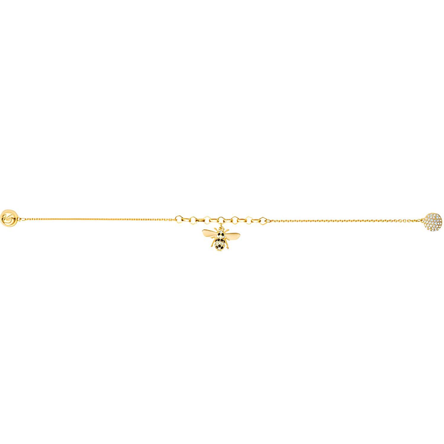 Swarovski Remix Collection Womens Bee Strand Bracelet Gold One Size