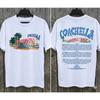 T-shirt Festival Musicale Coachella Uomo e Donna Estate Abbigliamento in Cotone Moda Girocollo Manica Corta Top
