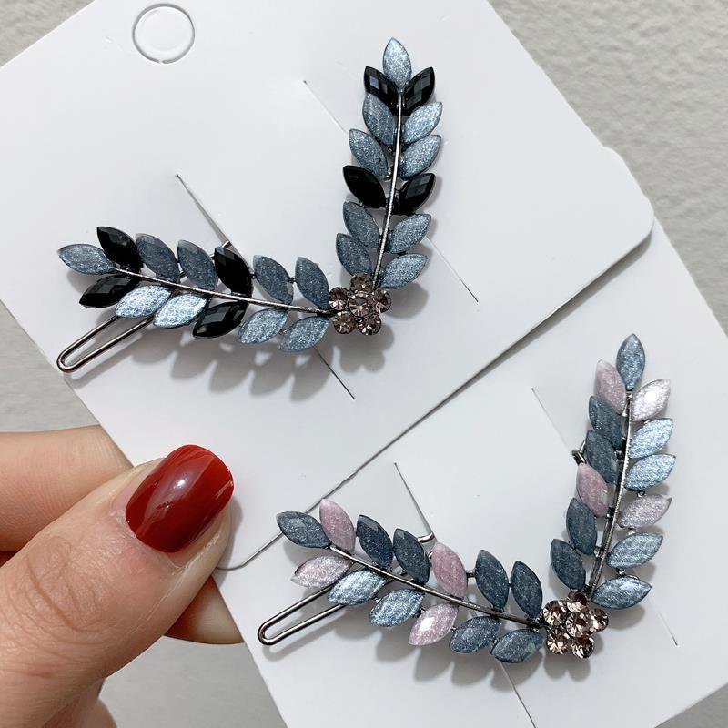 Delicate Vintage Hair Clip Back Head Ponytail Frog Clip Simple Fringe Side Clip Clip Girls Hair Accessories