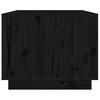Vidaxl Stolik Kawowy, Czarny, 80X50X40 Cm, Lite Drewno Sosnowe