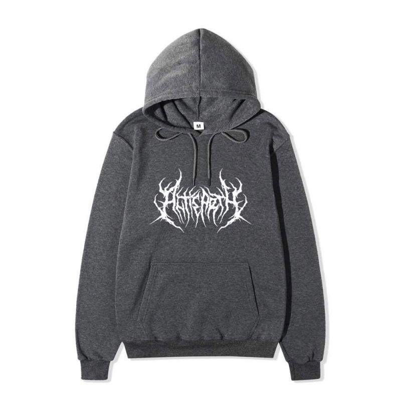 Unisex Gothic Hoodie Oversized Streetwear Hip Hop Harajuku Style Cotton Long Sleeve Sweatshirt Teens
