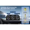 52mm Triple gauge 3 in 1 Volt Meter + 100-250℉ water Temp Gauge+0-100psi Oil Pressure Gauge & Oil Temperature Gauge With Sensor