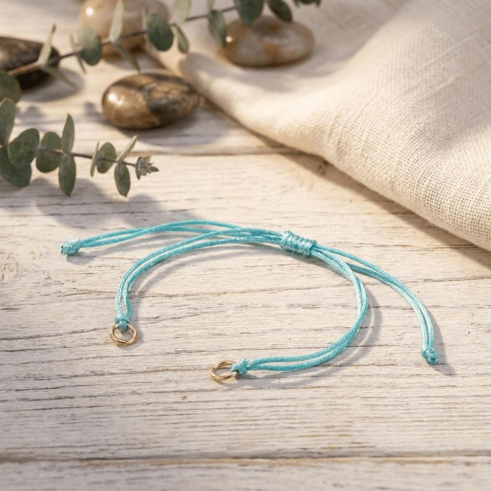 10Pcs with Ring Braided Bracelets Accessories Multi-color Waxed Bracelet Jewelry Making