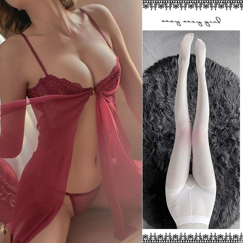 The Violent Consort's Lingerie: Passionate Flirt Nightgown Set for Enhanced Small Busts - Sexy Sleepwear for Women