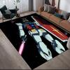 Mobile Suit Gundam Mecha Squad Square Area Rug, Non-Slip Floor Mat for Bedroom, Perfect Gift for Gundam Fans.chl