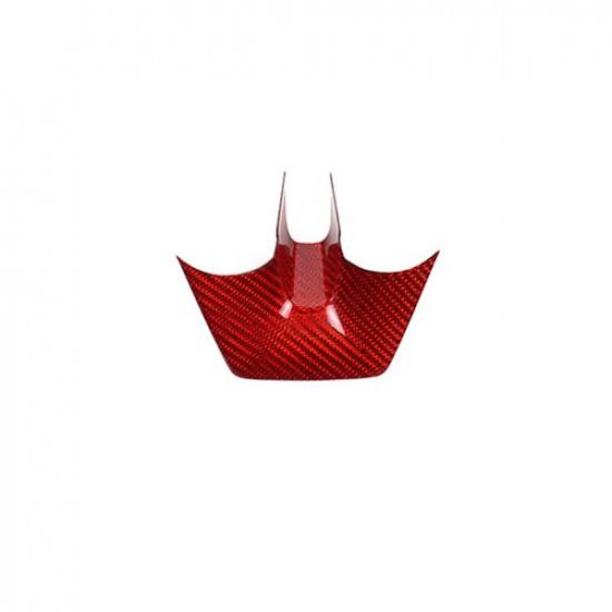 Red Carbon Fiber Steering Wheel Chin Bottom Decoraton For Chevrolet Camaro 12-15