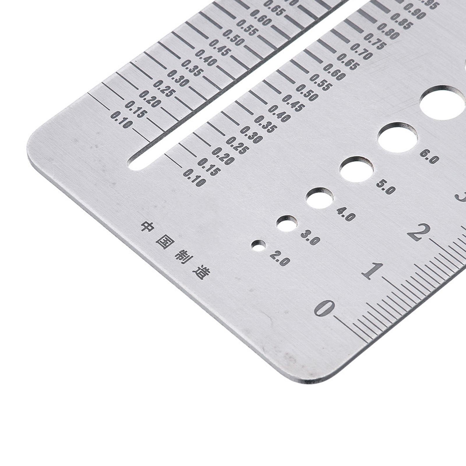 

Линейка для измерения диаметра болта. Калибры из нержавеющей стали. Калибры для измерения диаметра болта, используемые для метрических гаек и болтов.