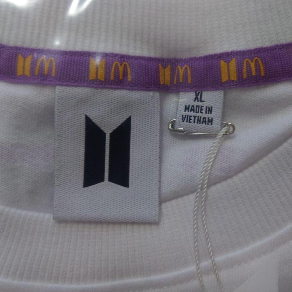 [USED] BTS x McD collaboration T-shirt, rare, McDonald's