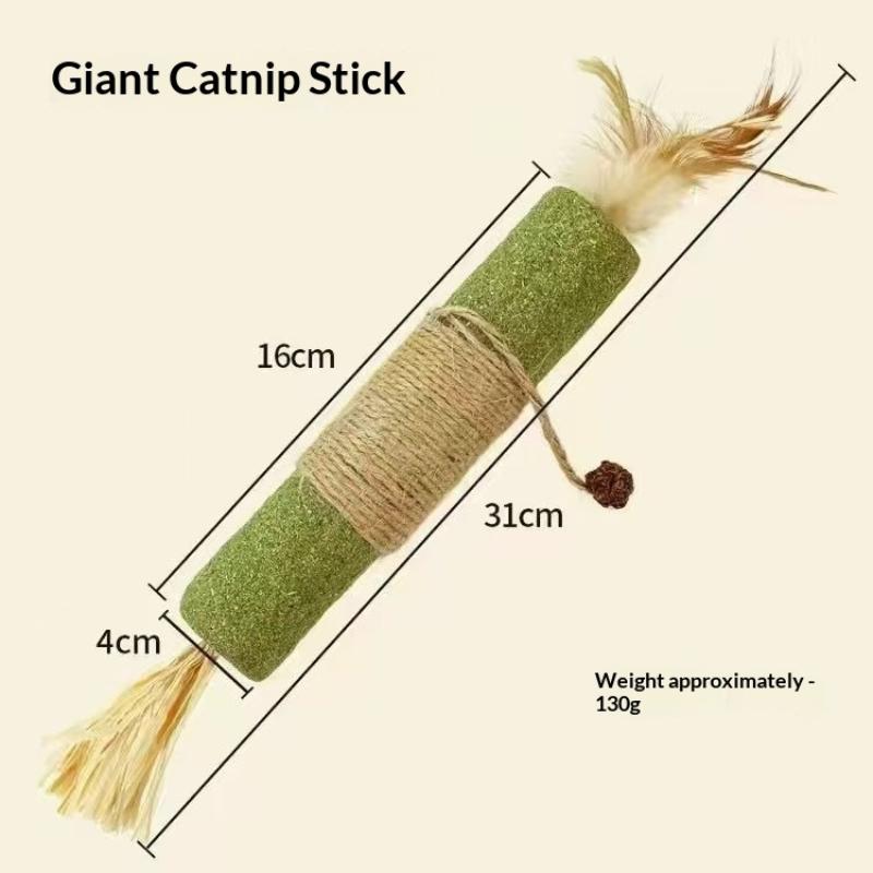 1/2PC Cat Toy Made Of Woody Smartweed Knotweed Teething Sticks Insect Gall Raffia Sisal Rope Teeth Cleaning Toy Cat TeasingStick