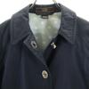 Coach Stainless Collar Coat 4 Navy Women Used