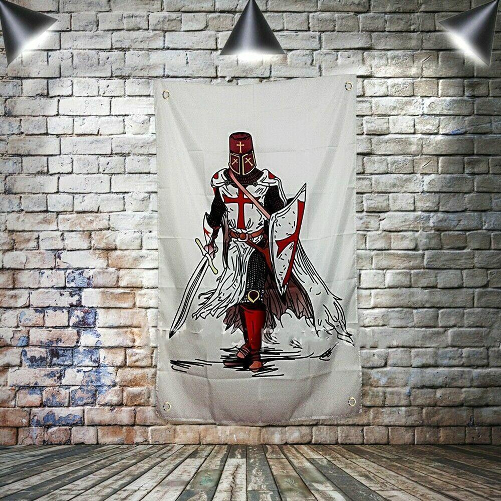 Tapestry art of the Masonic Knights Templar 75x100 чёрный