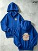 Kids Zip Up Hooded Jacket Cute Lamb Letter Print Long Sleeve Casual Hoodie For Boys Girls 5-14 Years Daily Outfit