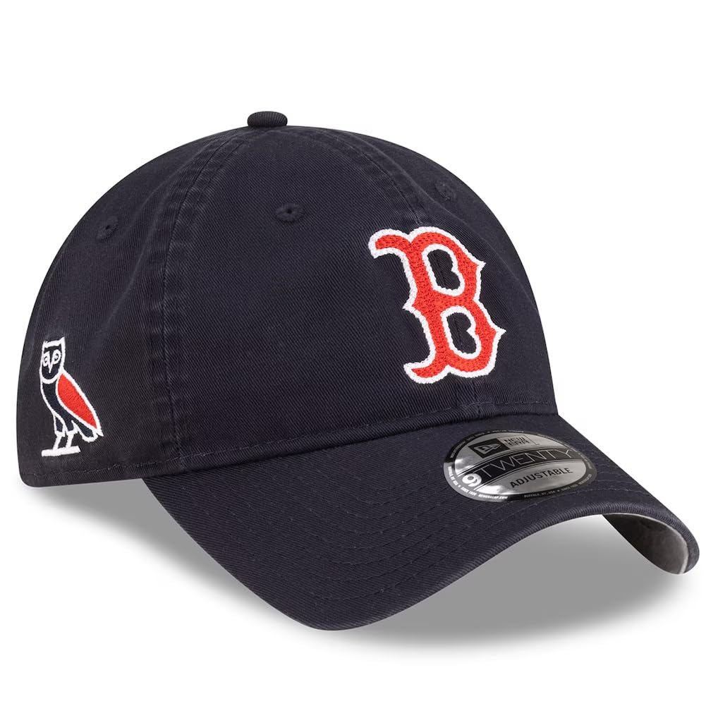 

New Era OVO 9TWENTY Boston Red Sox MLB Регульована кепка Very Own Boston Red Sox Розмір Один Розмір Темно-синій, Кепка Жовтня, 920, [Вживана] синій