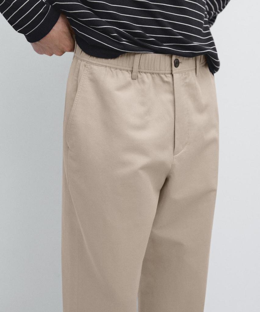 Masimodutti Cotton Linen Jogger Fit Pants