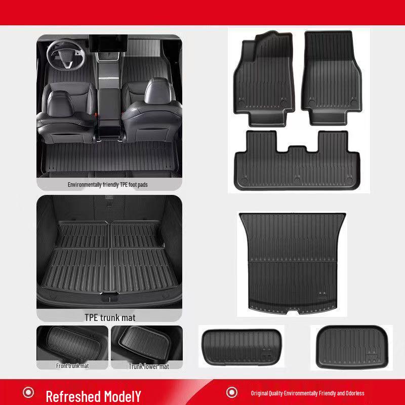 High-End TPE Floor Mats for Tesla Model Y/3 – Custom Car Accessories