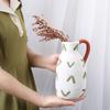 Creative Painted Polka Dot Irregular Ceramic Vase Entryway Decorative Art Hydroponic Flower Vase Craft Interior Aesthetic Decor