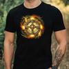 T-Shirt Herren Wicca Symbole Motiv Baumwolle Größe XS bis 5XL