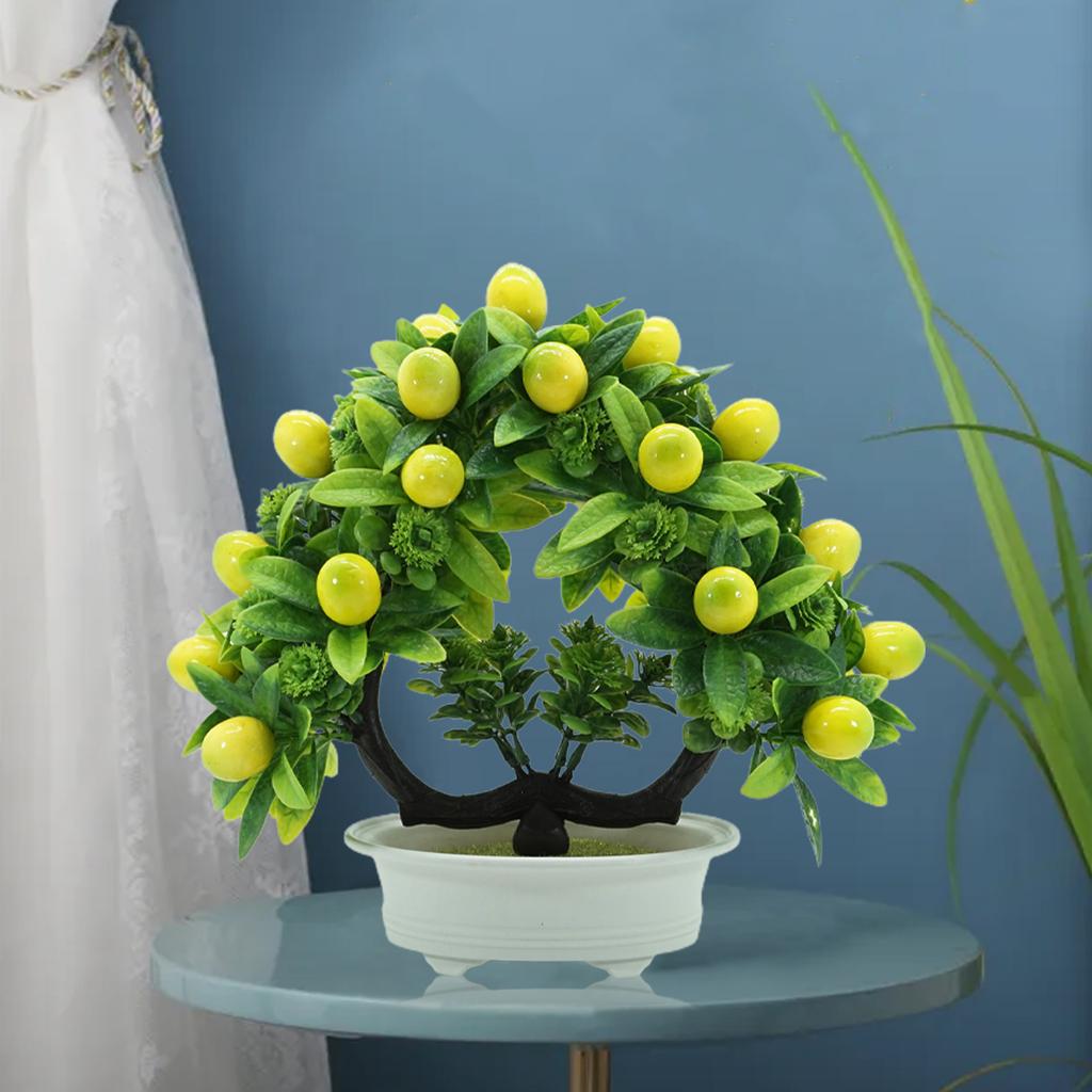 Simulation Fruit Fake Flowers Bonsai Artificial Fruit Decorative Potted Plants Home Indoor Desktop Ornaments