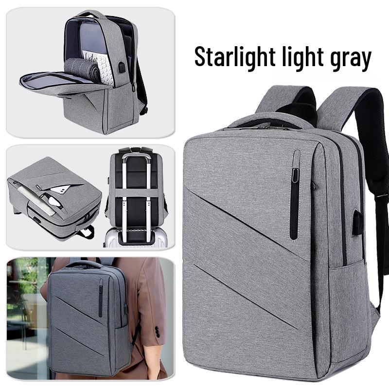 Men's Large Capacity Waterproof Business Backpack - 16.1 Inch Double Shoulder Travel Bag