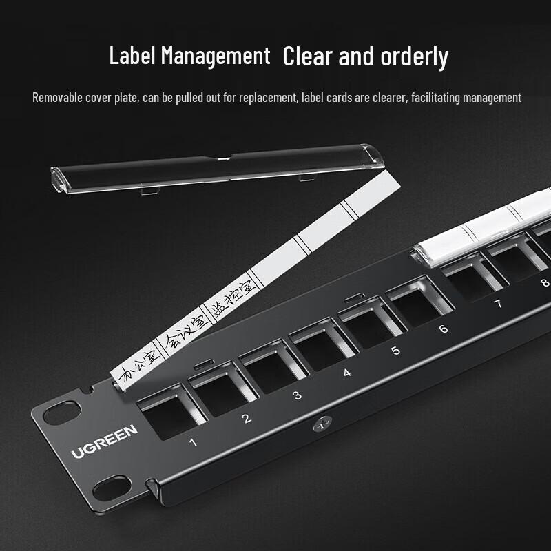 UGREEN 24-Port Empty Patch Panel