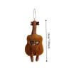 Musical Instrument Guitar Plush Key Rings Violin Guitar Plush Keychain  Car Key