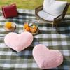 30×40cm Soft Pink Heart Pillow Cute Decorative Cushion for Valentines Day Birthday Gift Indoor Office Sofa Bed Waist Support
