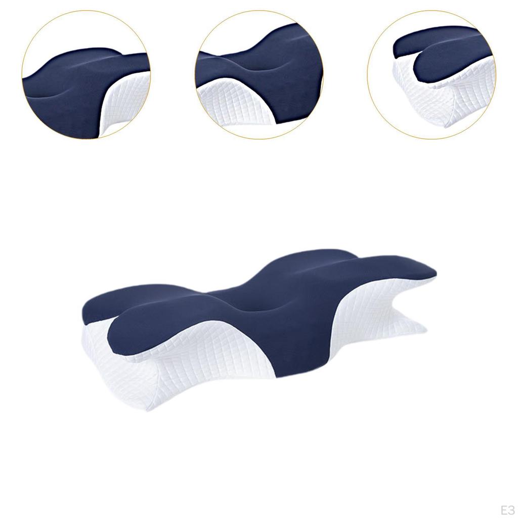 Cervical Neck Pillow Ergonomic Beds Memory Foam Gray