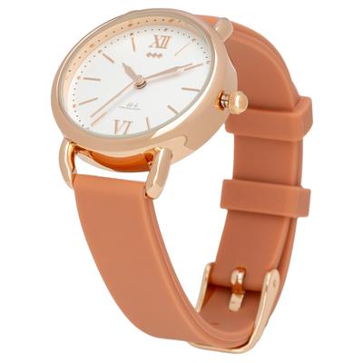 Fieldwork Women's Analog Watch with Silicone Band, Nickel-Free, Orange, NF Melvi YM090-4