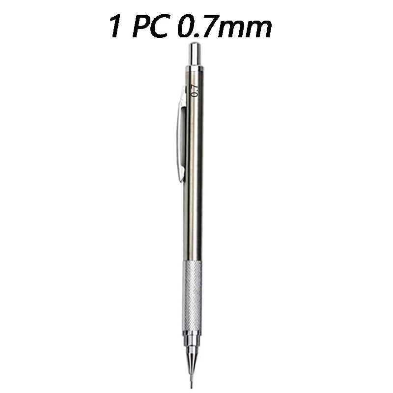 1/2/3 PCS Metal Drawing Pencils 0.3 0.5 0.7 mm HB Art Sketch Writing Mechanical Pencil Leads School Office Supplies Stationery