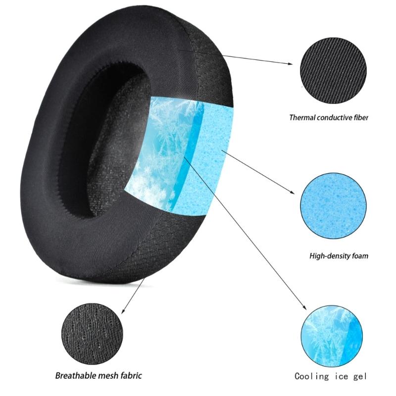 High Density Foam Ear Pad For Arctis 1/3/5/7/9PRO Headsets Earcups Comfort And Heat Dissipation During Extended Use