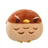 Spherical Red Crowned Crane Eagle Plush Toy Animal Stuffed Dolls Kids Gifts