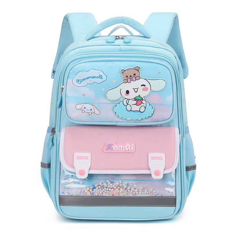 Adorable Cartoon Lightweight Backpack For Kids Trendy And Fashionable School Bag синий