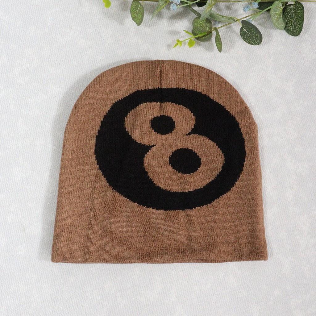 Street Style Knit Cap With Letter Embroidery For Men And Women