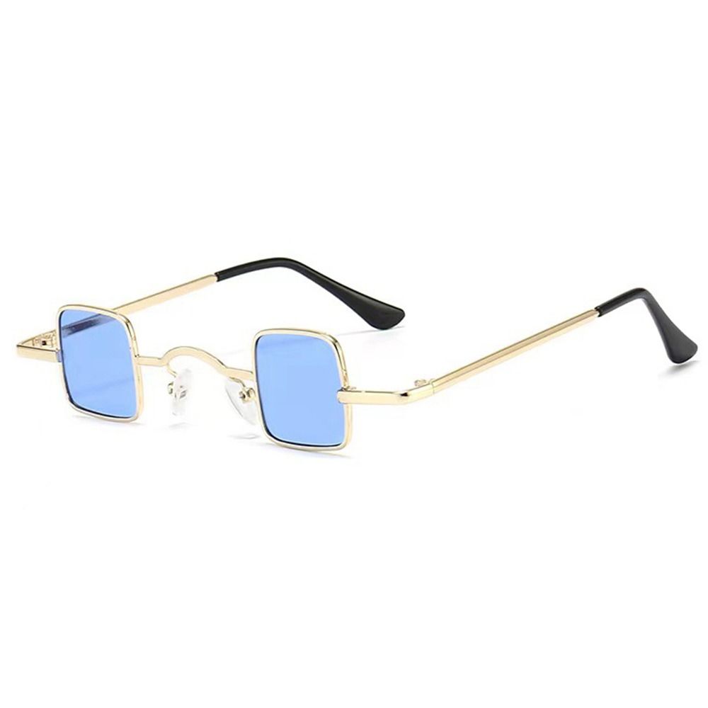 Metal Frame Punk Sun Glasses UV400 Mini Sunglasses Trendy Eyewear  for Women & Men