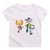 2026 NUOVA La Creature Cases T-shirt per Bambini 100% Cotone Stampa Cartoni Animati 2-12 Anni Unisex Streetwear Manica Corta Casual Girocollo T-shirt