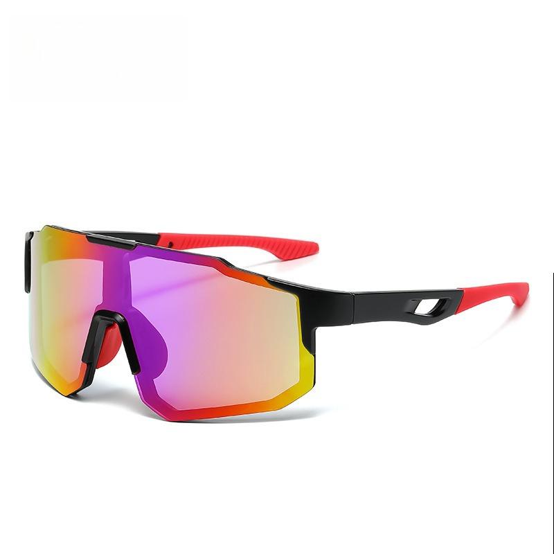 Nuovi Occhiali da Sole da Ciclismo Montatura Grande UV400 Lenti Protezione UV Sport all'Aperto Antivento Anti-Ultravioletti Escursionismo Arrampicata Occhiali