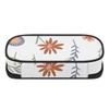 Pencil Pouch 300D Polyester Large Capacity Zipper Closure with Mesh Pocket Removable Divider and Pen Slots for School and Study
